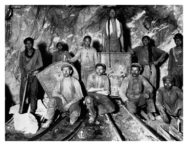 foto de mineros